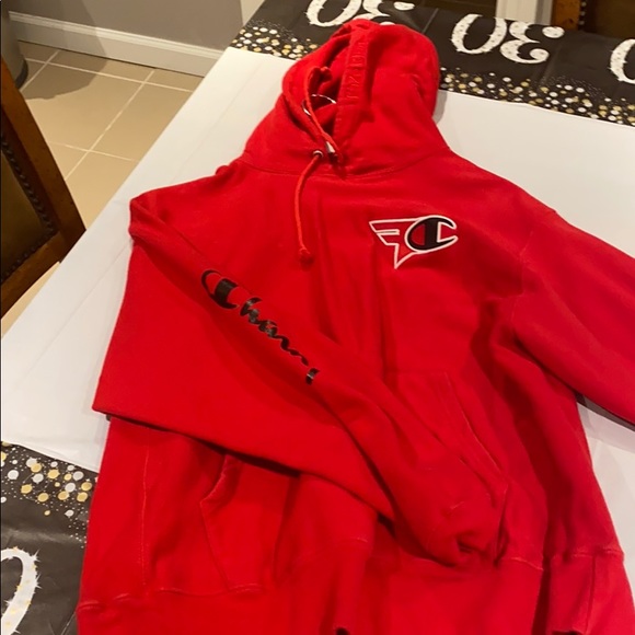 faze champion red hoodie